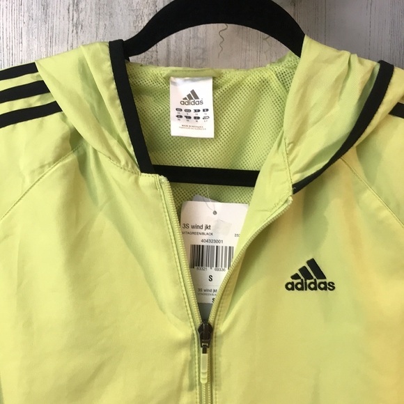 NWT Adidas Green/Black Wind Jacket/ Small - Picture 2 of 12